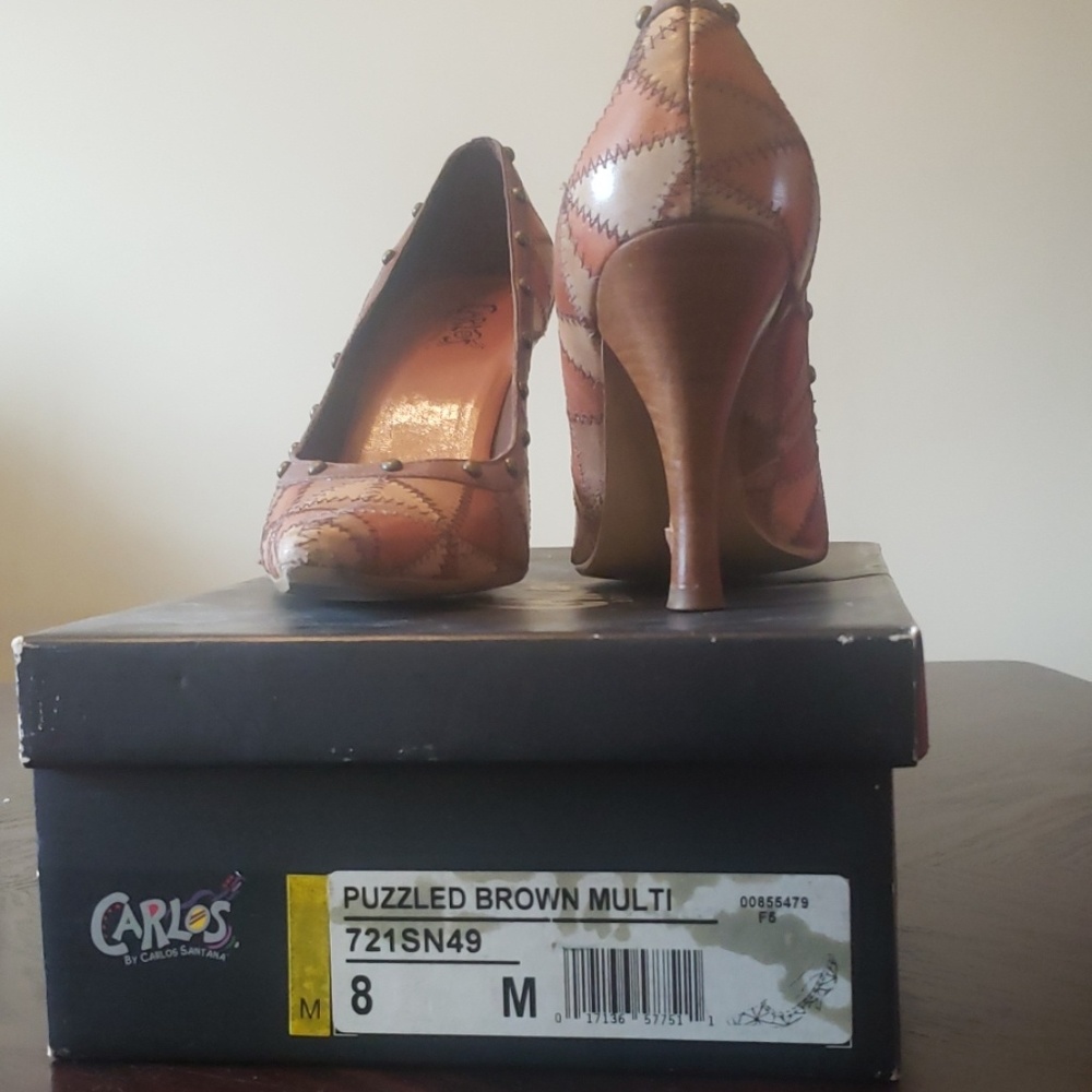 Slightly Worn Patchwork Pump - image 4